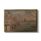 Somerset House Terrace from Waterloo Bridge, c. 1819 - Floater Framed Canvas Print