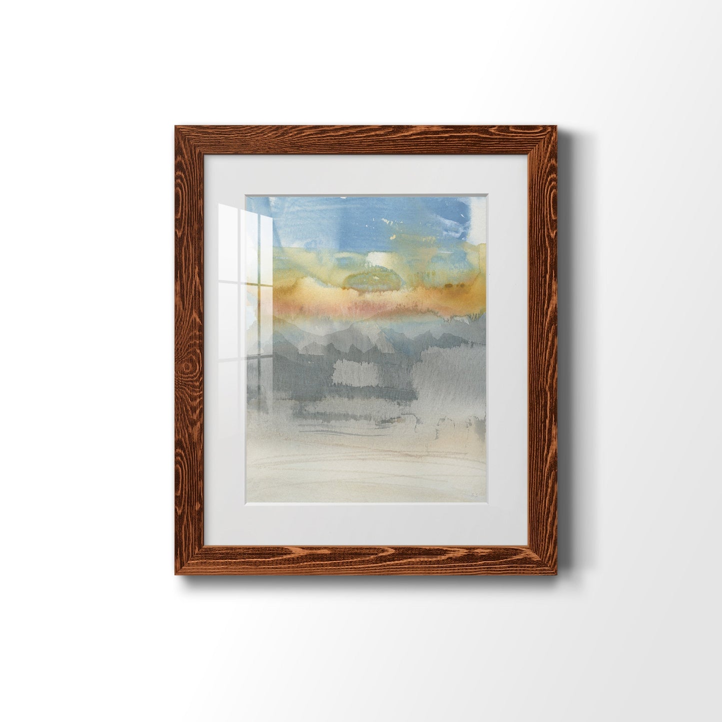 High Desert Sunset II - Barnwood Framed Art Print