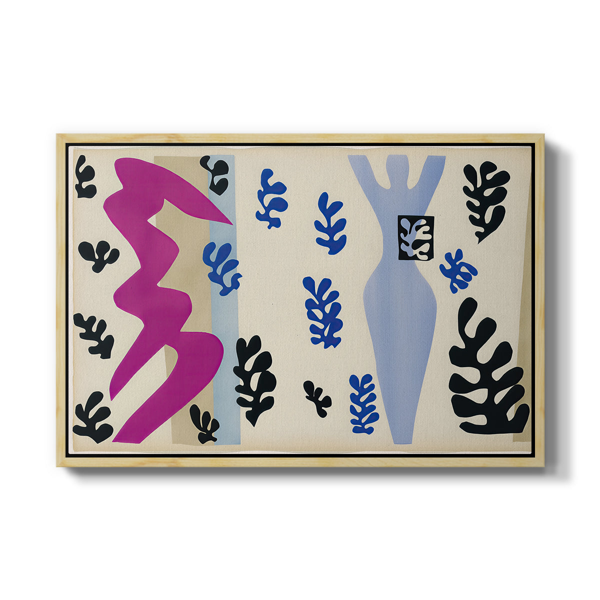 The Knife Thrower (Le lanceur de couteaux), from Jazz, 1947 - Floater Framed Canvas Print