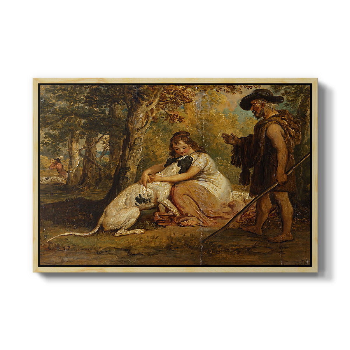 Measure for Measure, or The Biter Bit, 1840 - Floater Framed Canvas Print
