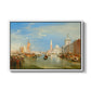 Venice: The Dogana and San Giorgio Maggiore, 1834 - Floater Framed Canvas Print