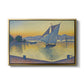 The Port at Sunset, Opus 236, Saint Tropez, 1892 - Floater Framed Canvas Print