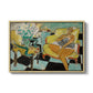 Seated Woman with Flower, 1942 - Floater Framed Canvas Print