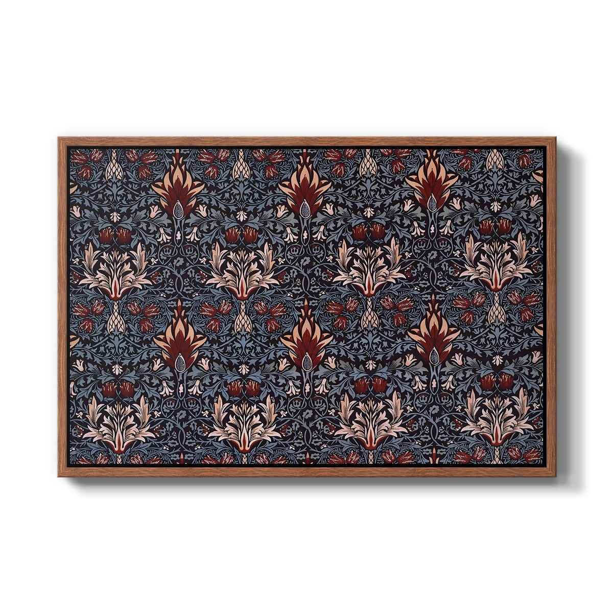 Snakeshead (Printed Textile), c. 1876 - Floater Framed Canvas Print