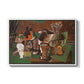Playing Cards, Glasses, Bottle of Rum: "Vive la France", 1914-1915 - Floater Framed Canvas Print