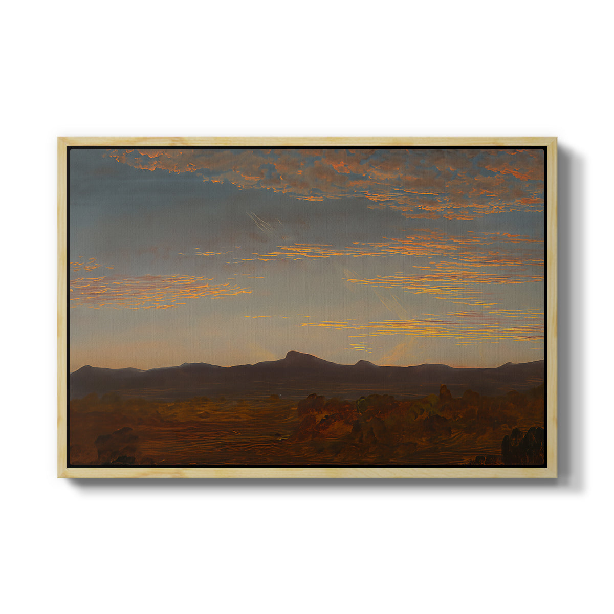 Study for "Catskill Creek", c. 1844-1845 - Floater Framed Canvas Print