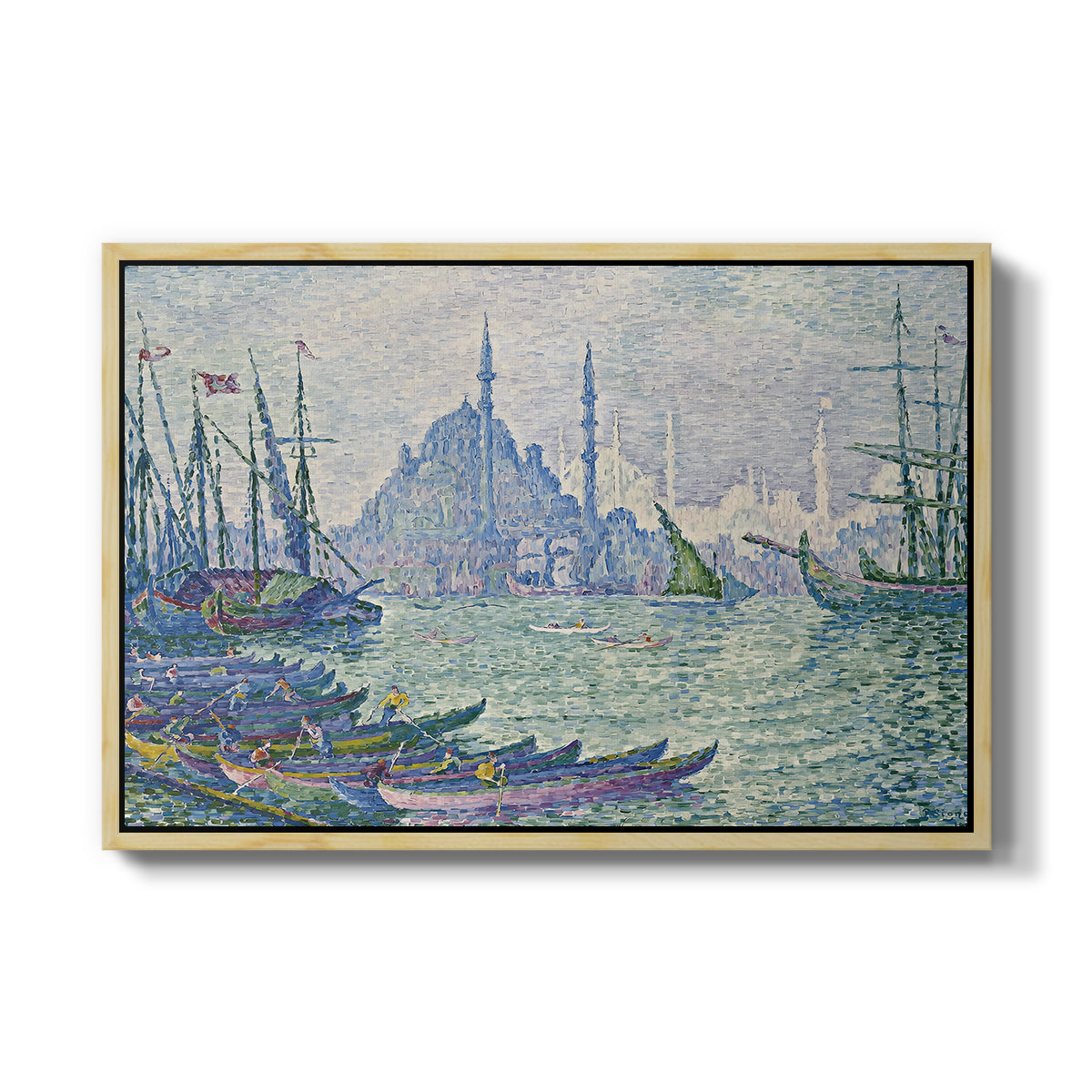 The Golden Horn, Minarets, 1907 - Floater Framed Canvas Print