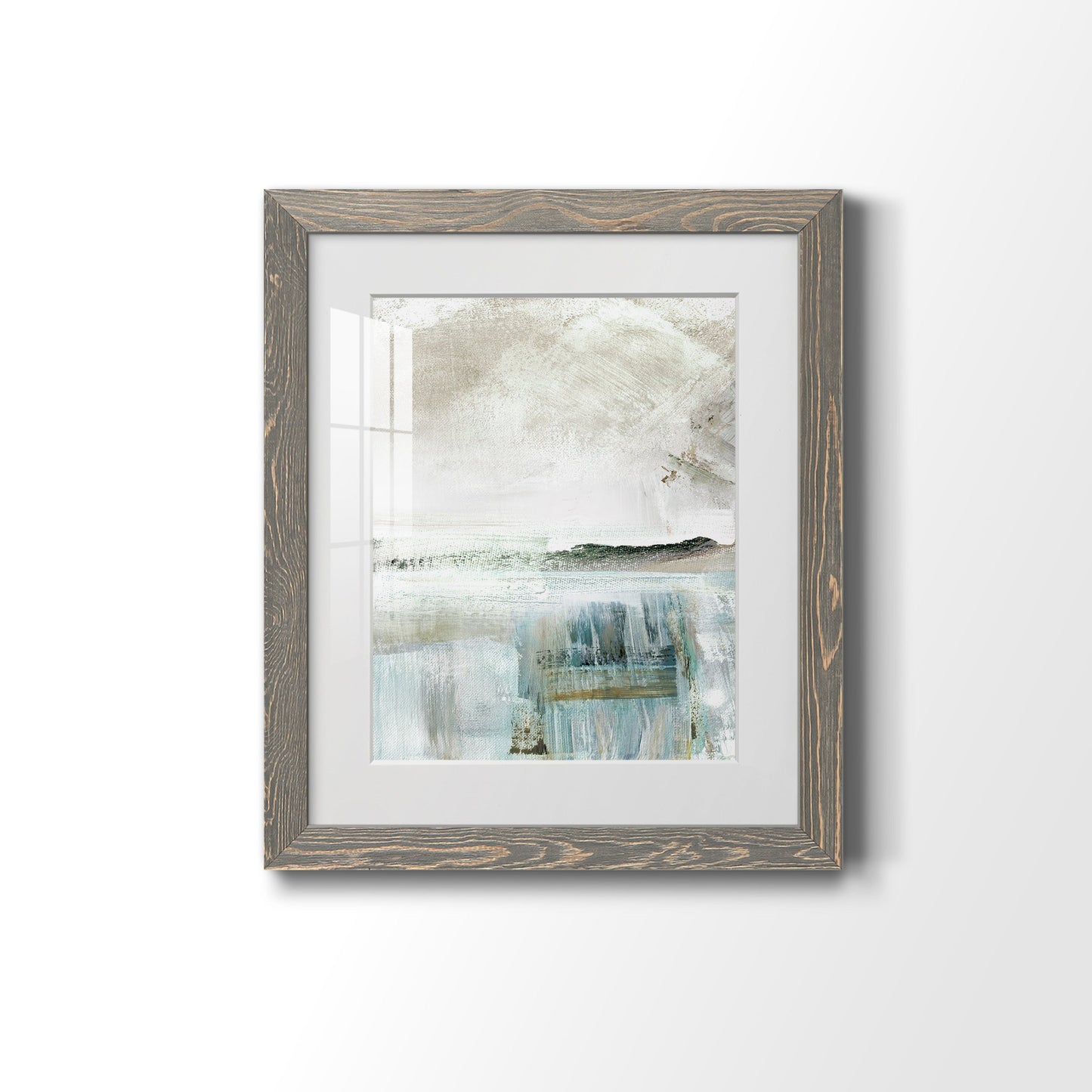 Summer Teal II - Premium Framed Print - Distressed Barnwood Frame - Ready to Hang