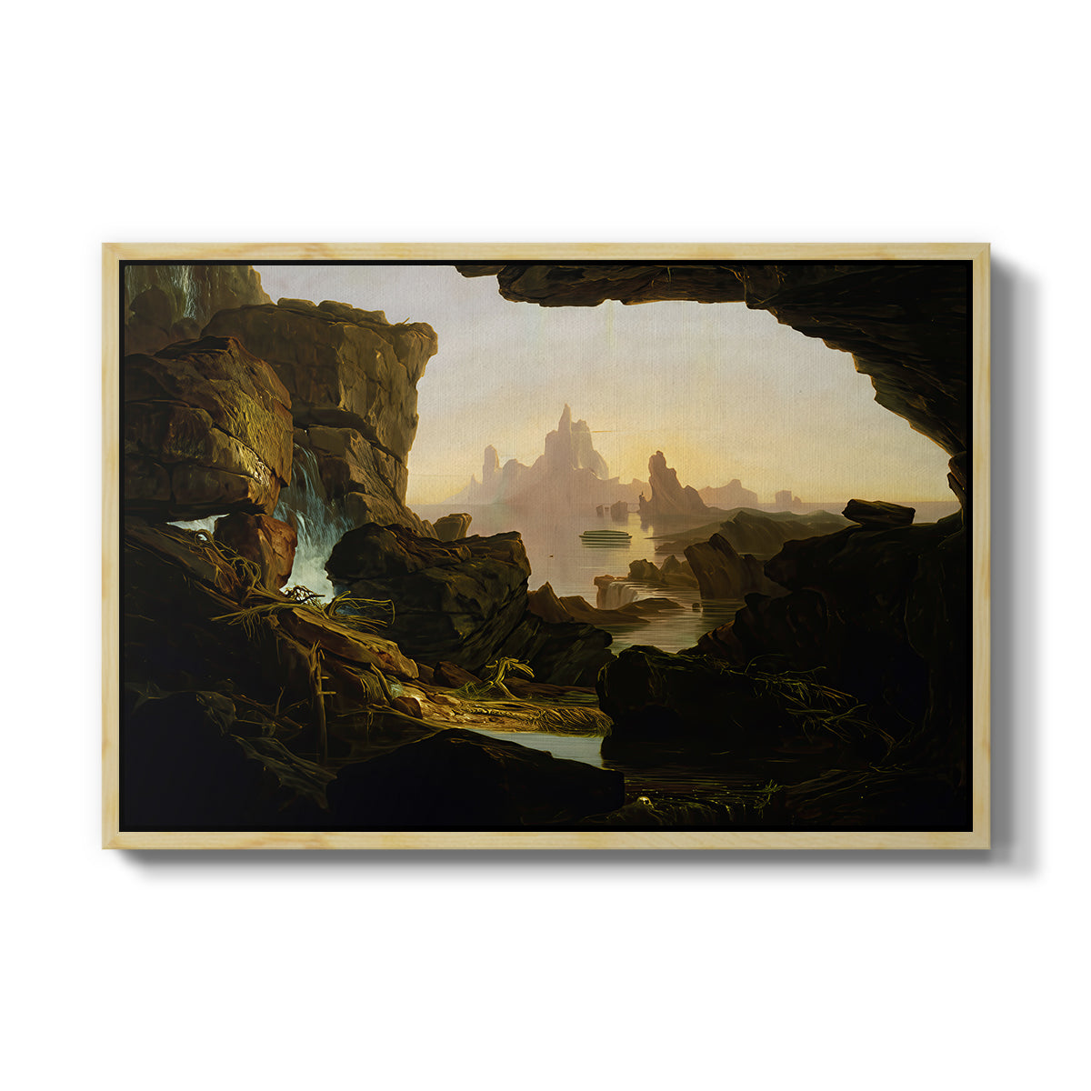The Subsiding of the Waters of the Deluge, 1829 - Floater Framed Canvas Print