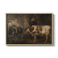 Portraits of Two Extraordinary Oxen, Property of the Earl of Powis, 1814 - Floater Framed Canvas Print