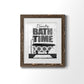 Bath Time - Barnwood Framed Art Print