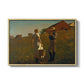 A Temperance Meeting, 1874 - Floater Framed Canvas Print