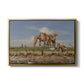 On the Banks of the Nile, Upper Egypt, 1876 - Floater Framed Canvas Print