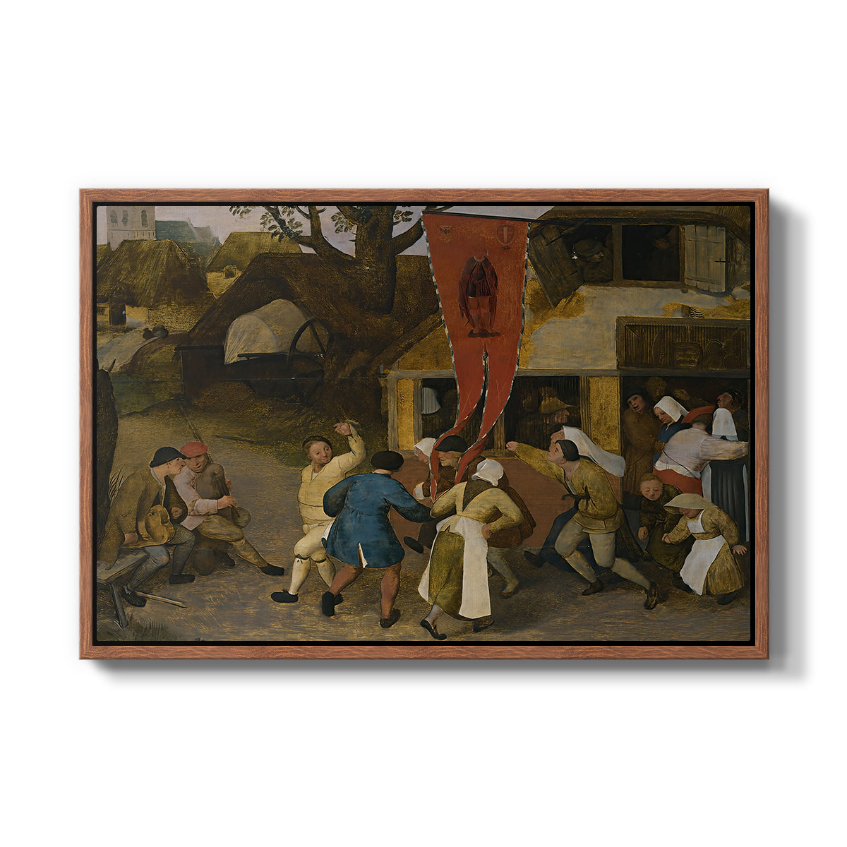 A Village Fair, c. 1567-1569 - Floater Framed Canvas Print