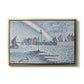 Entrance to the Port of Honfleur, 1899 - Floater Framed Canvas Print