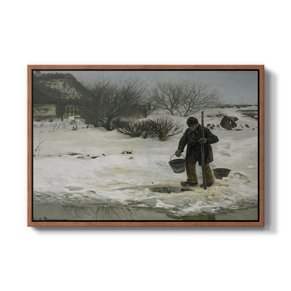 Tøsne, 1895 - Floater Framed Canvas Print
