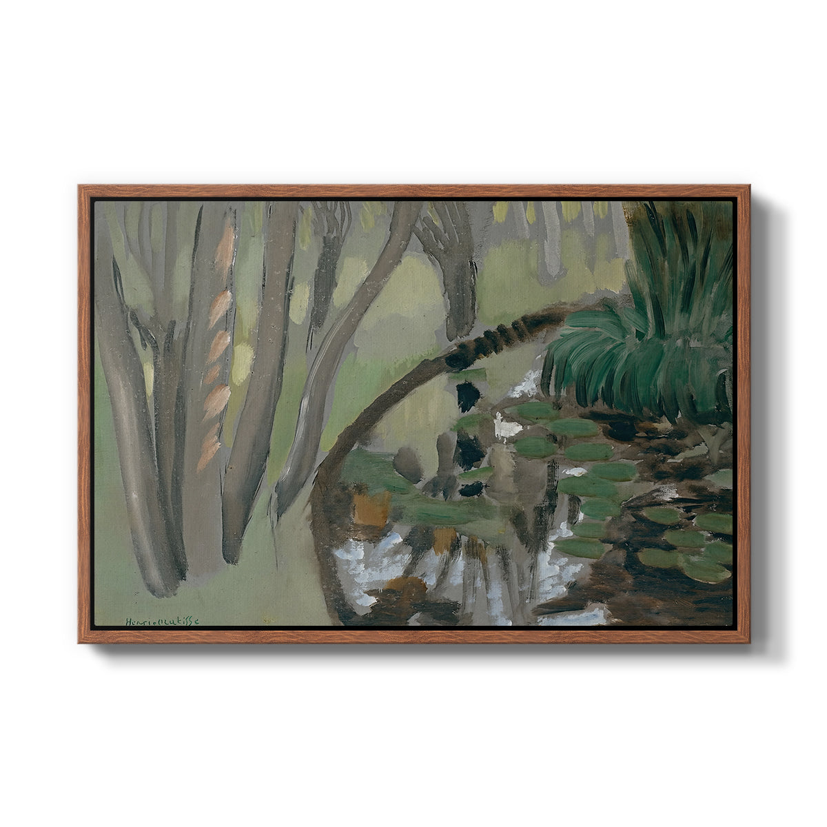 The Stream, Maintenon, 1918 - Floater Framed Canvas Print