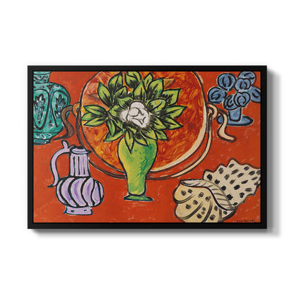 Still Life with a Magnolia (Nature morte au magnolia), 1941 - Floater Framed Canvas Print
