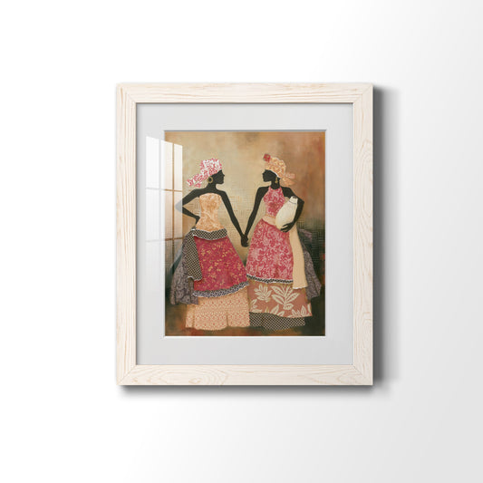 Village Women I - Premium Framed Print - Distressed Barnwood Frame - Ready to Hang