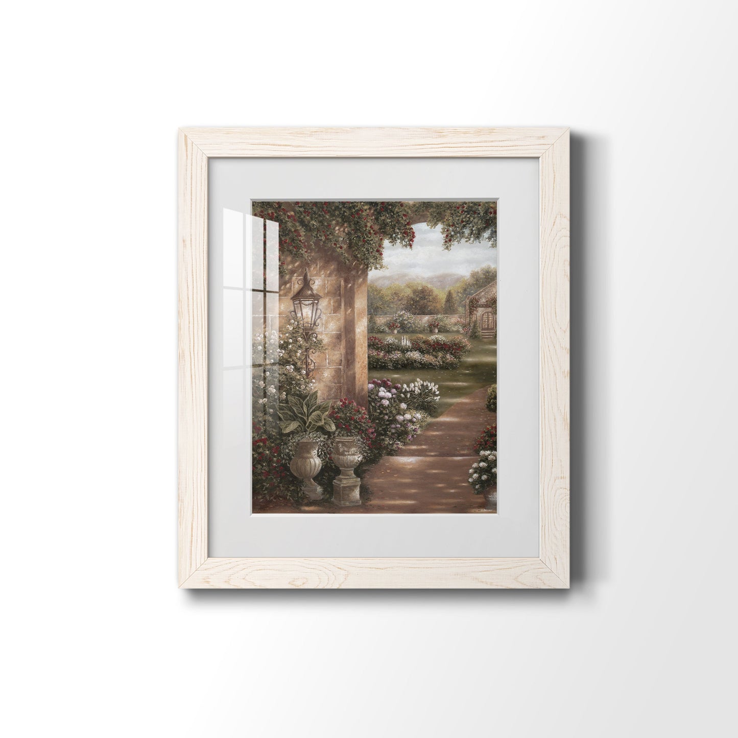 Evening in the Conservatory - Premium Framed Print - Distressed Barnwood Frame - Ready to Hang