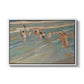 Children Playing on the Beach in Valencia, c. 1908 - Floater Framed Canvas Print