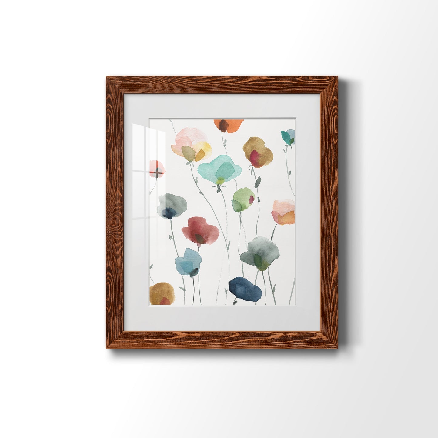 Lollipop Garden I - Barnwood Framed Art Print