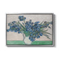 Irises, 1890 - Floater Framed Canvas Print