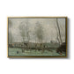 Washerwomen in a Willow Grove, c. 1871 - Floater Framed Canvas Print