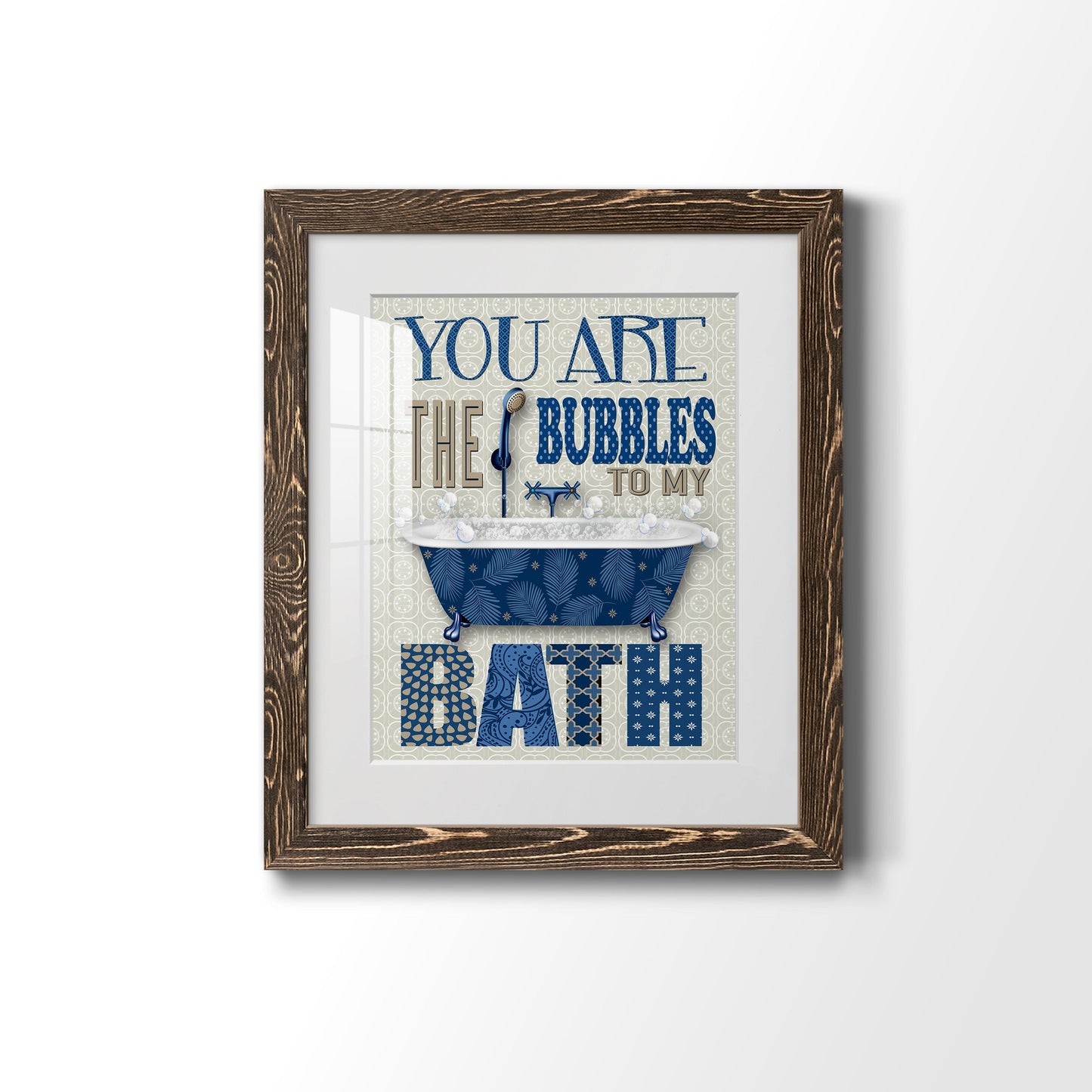 Bubble Bath - Barnwood Framed Art Print