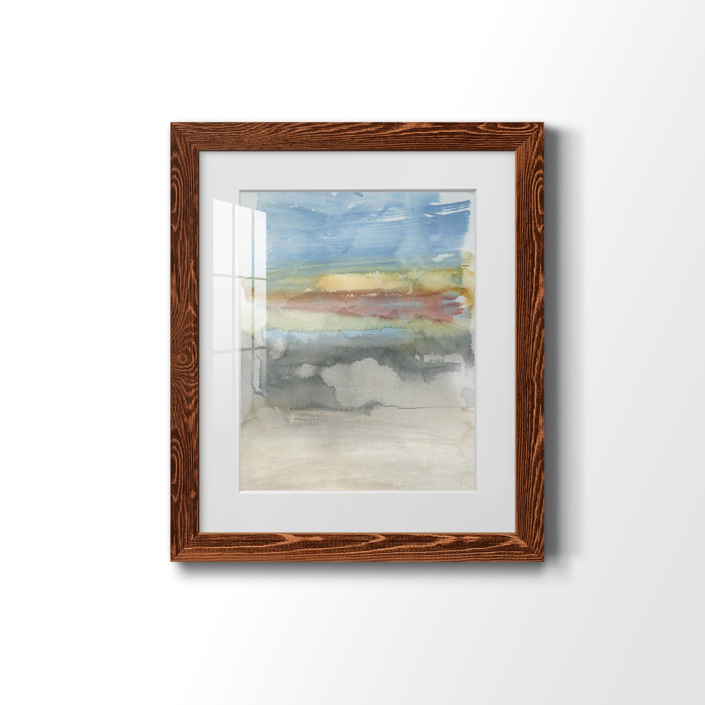 High Desert Sunset I - Premium Framed Print - Distressed Barnwood Frame - Ready to Hang