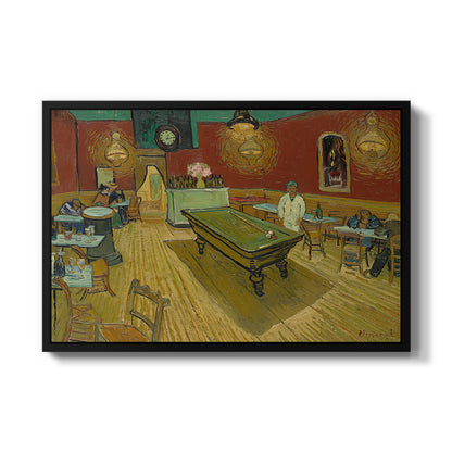 The Night Café, 1888 - Floater Framed Canvas Print