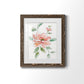 Peony Contour - Barnwood Framed Art Print