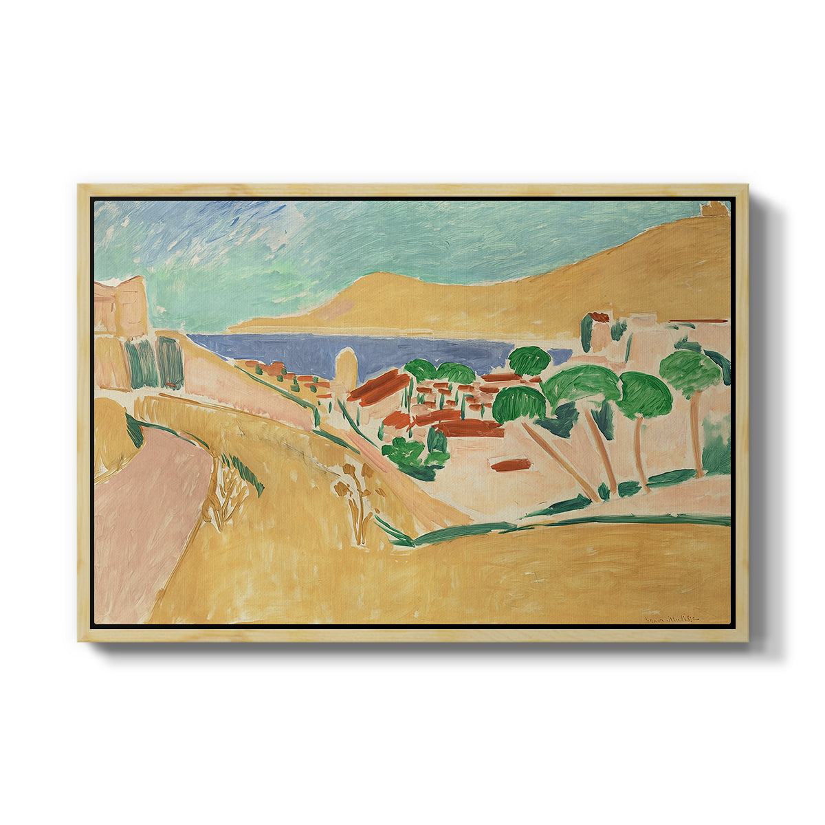 Collioure in August, c. 1911 - Floater Framed Canvas Print