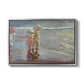 The Three Sisters on the Beach, 1908 - Floater Framed Canvas Print