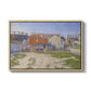 Gasometers at Clichy, 1886 - Floater Framed Canvas Print