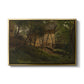 German Farm, 1859 - Floater Framed Canvas Print