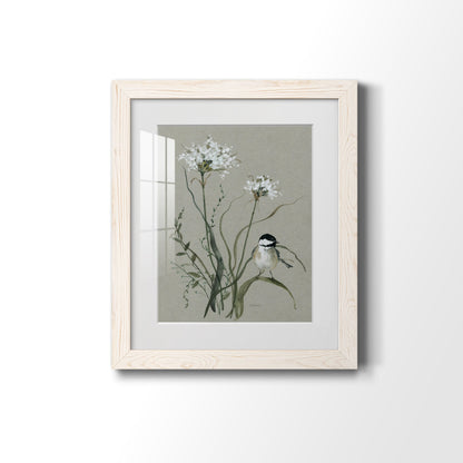 Bouquet of Grace Bird II - Premium Framed Print - Distressed Barnwood Frame - Ready to Hang