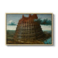 The Tower of Babel, c. 1568 - Floater Framed Canvas Print