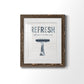 Palm Bath II - Barnwood Framed Art Print
