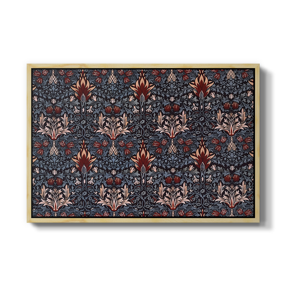 Snakeshead (Printed Textile), c. 1876 - Floater Framed Canvas Print