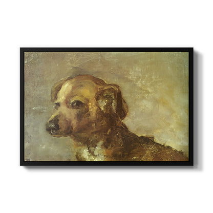 Cliper, the Artist's Dog, 1895 - Floater Framed Canvas Print