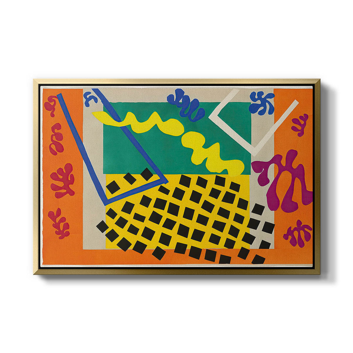 The Codomas (Les codomas), from Jazz, 1947 - Floater Framed Canvas Print
