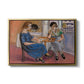 Domino Players, 1921 - Floater Framed Canvas Print