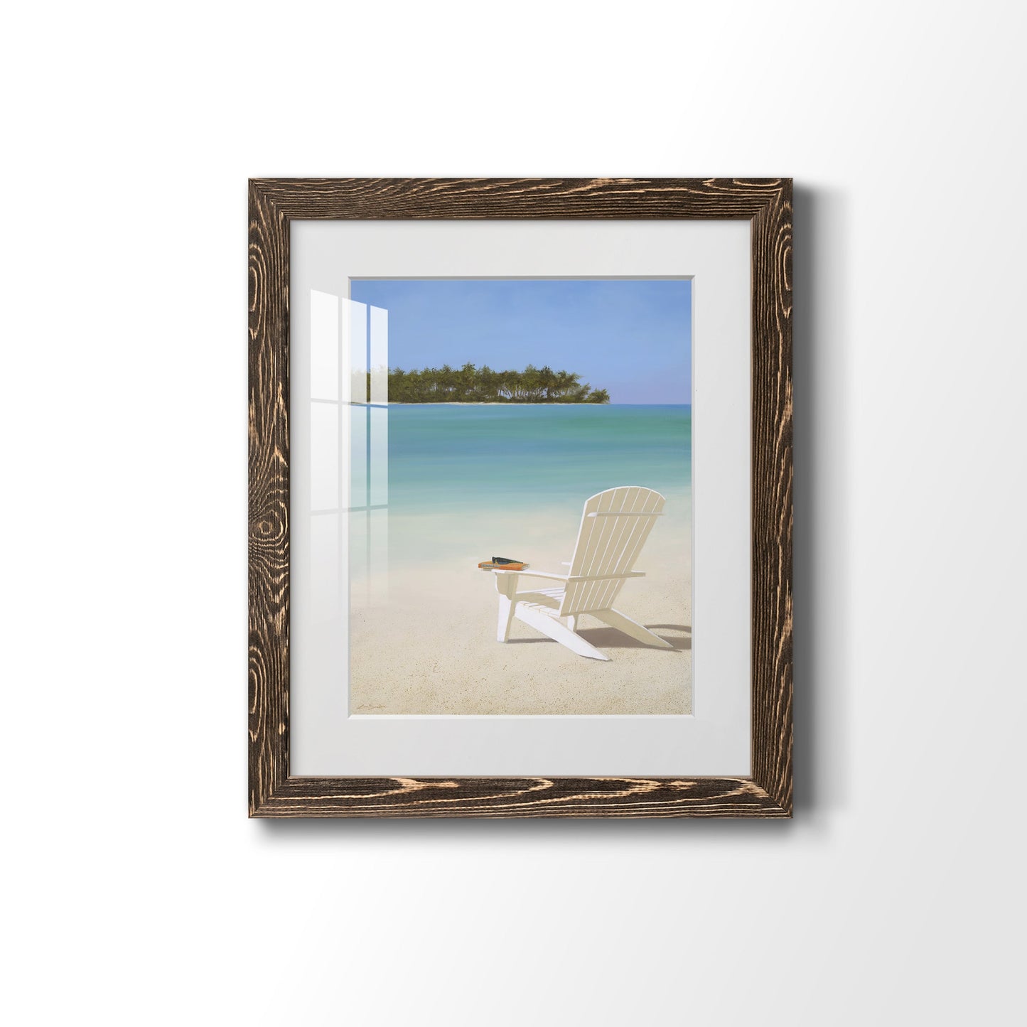 Beachfront Property - Premium Framed Print - Distressed Barnwood Frame - Ready to Hang