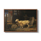 Sheep in a Stable, 1810 - Floater Framed Canvas Print