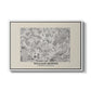 Fleurs, 1866 (Morris Inspired) - Floater Framed Canvas Print