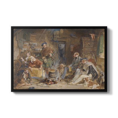 Highland Hospitality, 1832 - Floater Framed Canvas Print