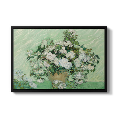 Roses, 1890 - Floater Framed Canvas Print