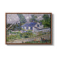 Houses in Auvers, 1890 - Floater Framed Canvas Print