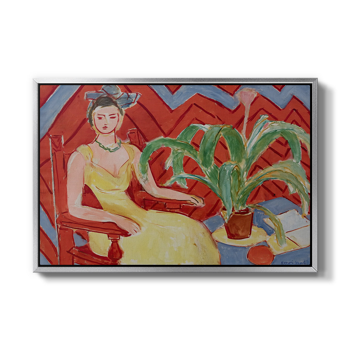 Michaella, 1943 - Floater Framed Canvas Print